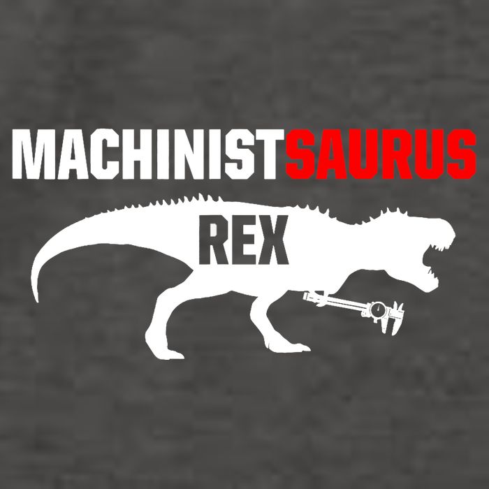 Machinist SaurusRex CNC Machine Operator Machining Vector Backpack