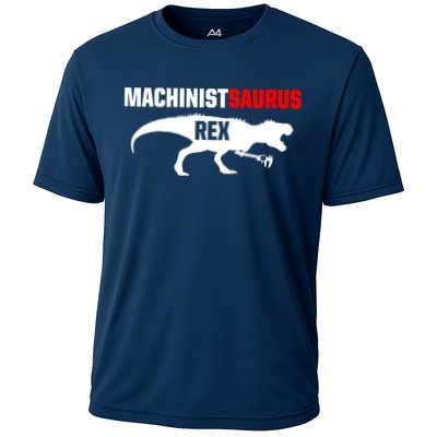 Machinist SaurusRex CNC Machine Operator Machining Performance Shirt
