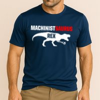 Machinist SaurusRex CNC Machine Operator Machining Performance Shirt