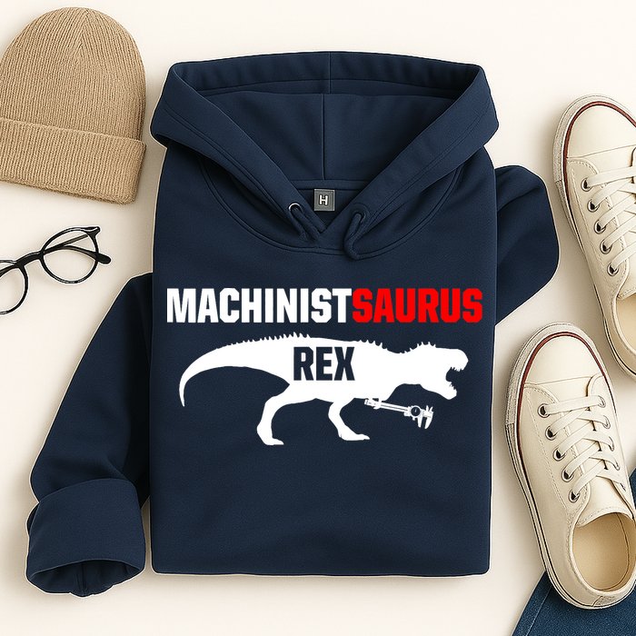 Machinist SaurusRex CNC Machine Operator Machining Hoodie