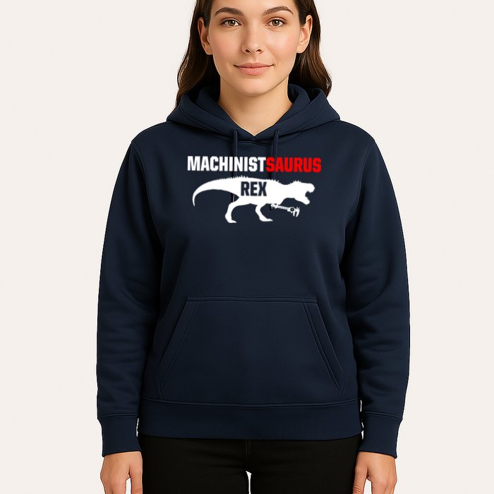Machinist SaurusRex CNC Machine Operator Machining Hoodie