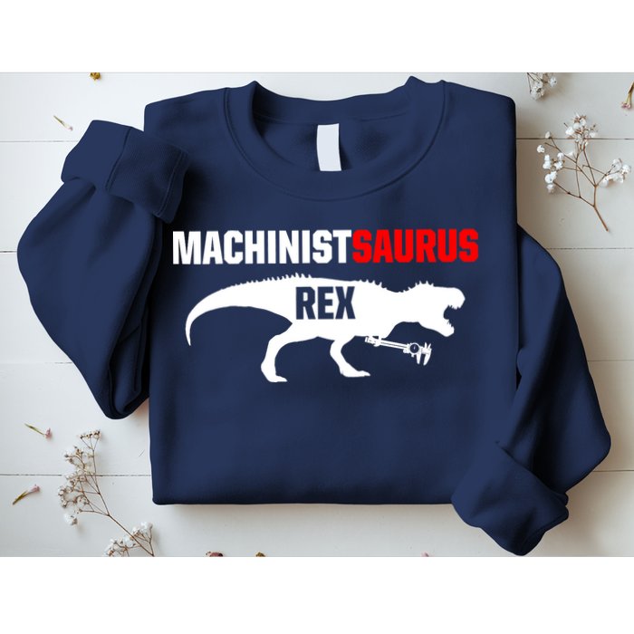 Machinist SaurusRex CNC Machine Operator Machining Sweatshirt