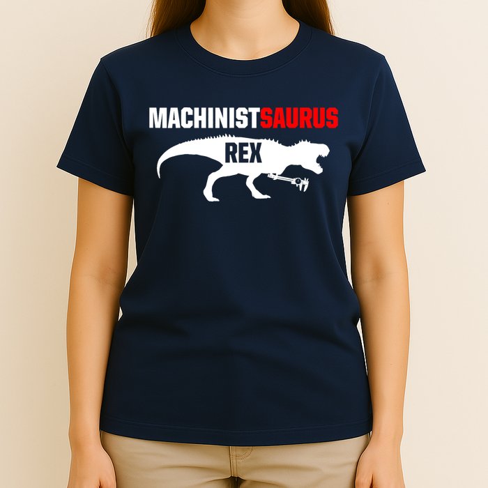 Machinist SaurusRex CNC Machine Operator Machining T-Shirt