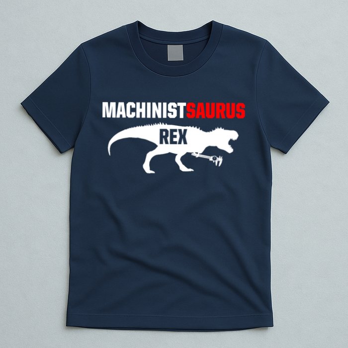 Machinist SaurusRex CNC Machine Operator Machining T-Shirt