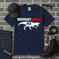 Machinist SaurusRex CNC Machine Operator Machining Tall T-Shirt