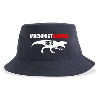 Machinist SaurusRex CNC Machine Operator Machining Sustainable Bucket Hat