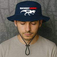 Machinist SaurusRex CNC Machine Operator Machining Bucket Hat