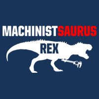 Machinist SaurusRex CNC Machine Operator Machining Drawstring Bag