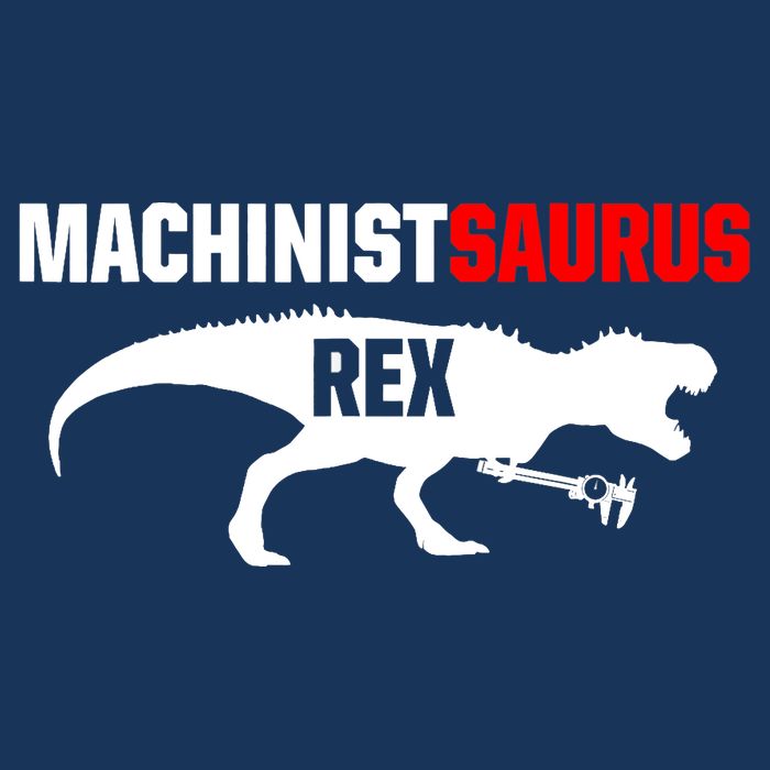 Machinist SaurusRex CNC Machine Operator Machining Drawstring Bag