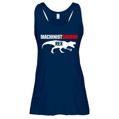 Machinist SaurusRex CNC Machine Operator Machining Ladies Essential Flowy Tank