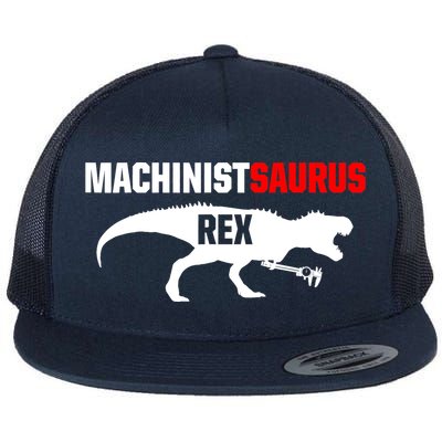 Machinist SaurusRex CNC Machine Operator Machining Flatbill Hat