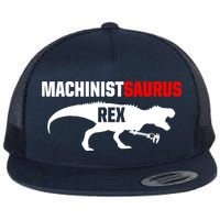 Machinist SaurusRex CNC Machine Operator Machining Flat Bill Trucker Hat