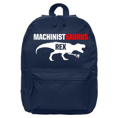 Machinist SaurusRex CNC Machine Operator Machining 16 in Basic Backpack