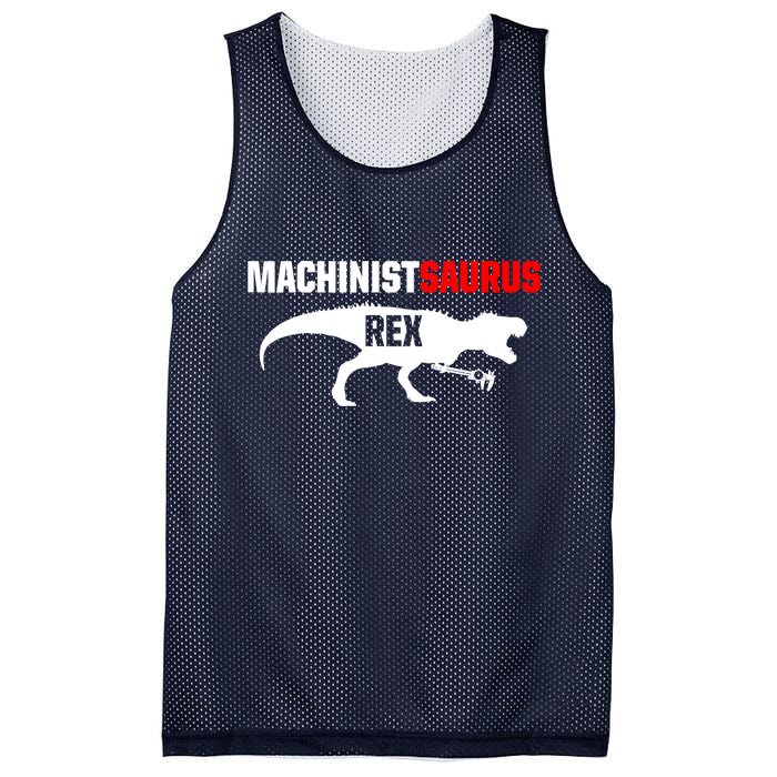 Machinist SaurusRex CNC Machine Operator Machining Mesh Reversible Basketball Jersey Tank