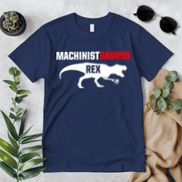Machinist SaurusRex CNC Machine Operator Machining Premium T-Shirt