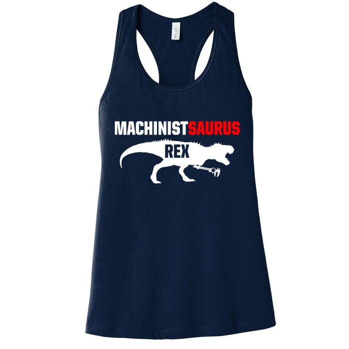 Machinist SaurusRex CNC Machine Operator Machining Womens Tank Top