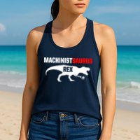 Machinist SaurusRex CNC Machine Operator Machining Womens Tank Top