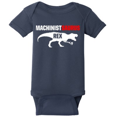 Machinist SaurusRex CNC Machine Operator Machining Baby Bodysuit