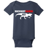 Machinist SaurusRex CNC Machine Operator Machining Baby Bodysuit