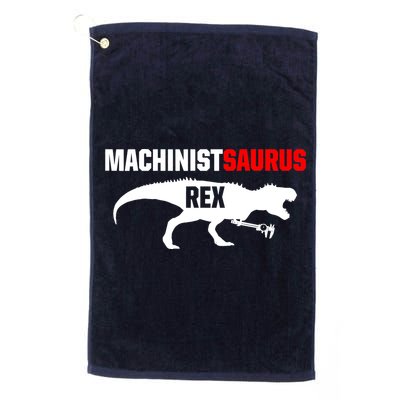 Machinist SaurusRex CNC Machine Operator Machining Golf Towel