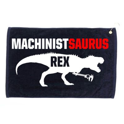 Machinist SaurusRex CNC Machine Operator Machining Grommeted Golf Towel