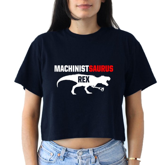 Machinist SaurusRex CNC Machine Operator Machining Crop Top