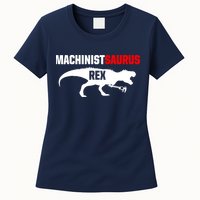 Machinist SaurusRex CNC Machine Operator Machining Womens T-Shirt