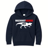Machinist SaurusRex CNC Machine Operator Machining Kids Hoodie