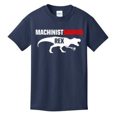 Machinist SaurusRex CNC Machine Operator Machining Kids T-Shirt