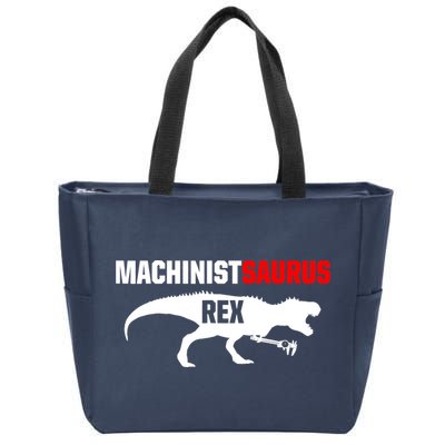 Machinist SaurusRex CNC Machine Operator Machining Zip Tote Bag