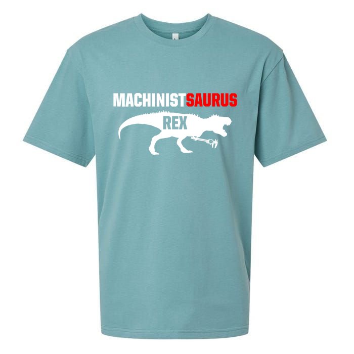 Machinist SaurusRex CNC Machine Operator Machining Sueded Cloud Jersey T-Shirt