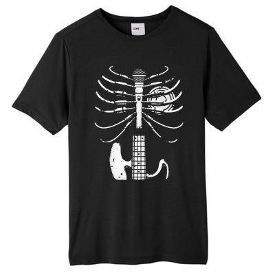 Music Skeleton Cool Guitar Microphone Speaker Heart Musician Tall Fusion ChromaSoft Performance T-Shirt