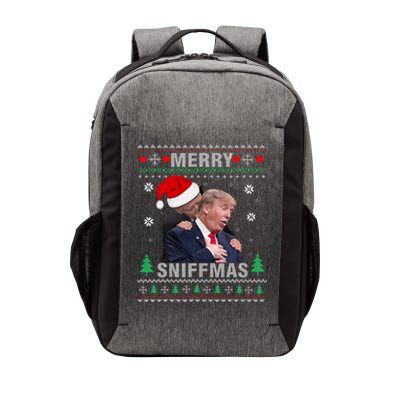 Merry Sniffmas Christmas Anti Biden Ugly Christmas Sweater Vector Backpack