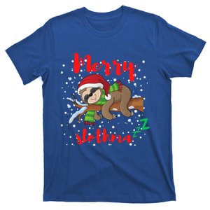 Merry Slothmas Christmas Family Lazy Sloth Lover Xmas Gift T-Shirt