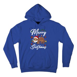 Merry Slothmas Christmas Pajama For Sloth Lovers Gift Hoodie