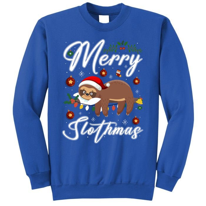 Merry Slothmas Christmas Pajama For Sloth Lovers Gift Sweatshirt