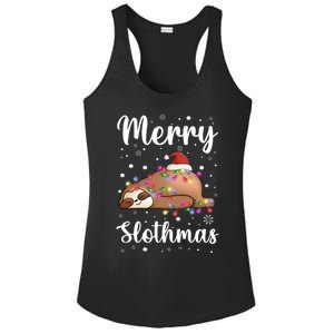 Merry Slothmas Christmas Pajama For Sloth Santa Lovers Great Gift Ladies PosiCharge Competitor Racerback Tank