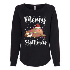 Merry Slothmas Christmas Pajama For Sloth Santa Lovers Great Gift Womens California Wash Sweatshirt