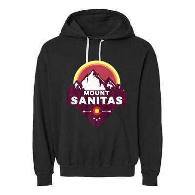 Mount Sanitas Colorado CO Rocky Mountains Hiking Skiing Garment-Dyed Fleece Hoodie