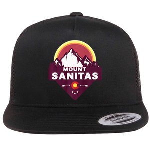 Mount Sanitas Colorado CO Rocky Mountains Hiking Skiing Flat Bill Trucker Hat