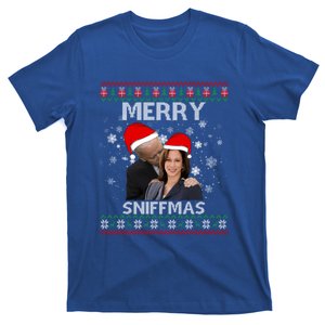 Merry Sniffmas Christmas Anti Biden Kamala Ugly Xmas Sweater Funny Gift T-Shirt