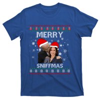 Merry Sniffmas Christmas Anti Biden Kamala Ugly Xmas Sweater Funny Gift T-Shirt