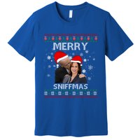 Merry Sniffmas Christmas Anti Biden Kamala Ugly Xmas Sweater Funny Gift Premium T-Shirt