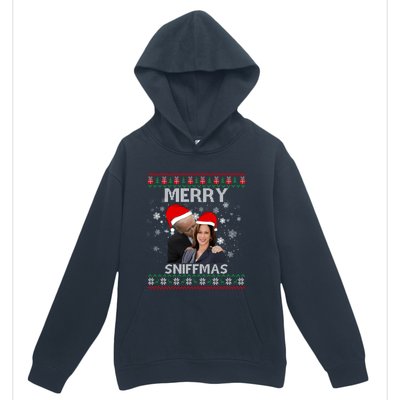 Merry Sniffmas Christmas Anti Biden Kamala Ugly Xmas Sweater Funny Gift Urban Pullover Hoodie