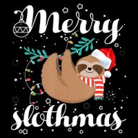 Merry Slothmas Christmas Pajama Sloth Lovers Gift Impact Tech Backpack