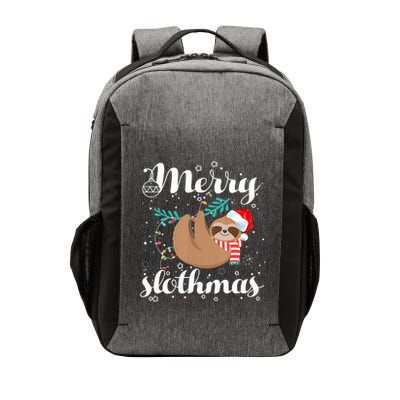 Merry Slothmas Christmas Pajama Sloth Lovers Gift Vector Backpack