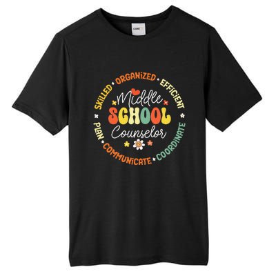 Middle School Counselor Back To School For Teacher Tall Fusion ChromaSoft Performance T-Shirt