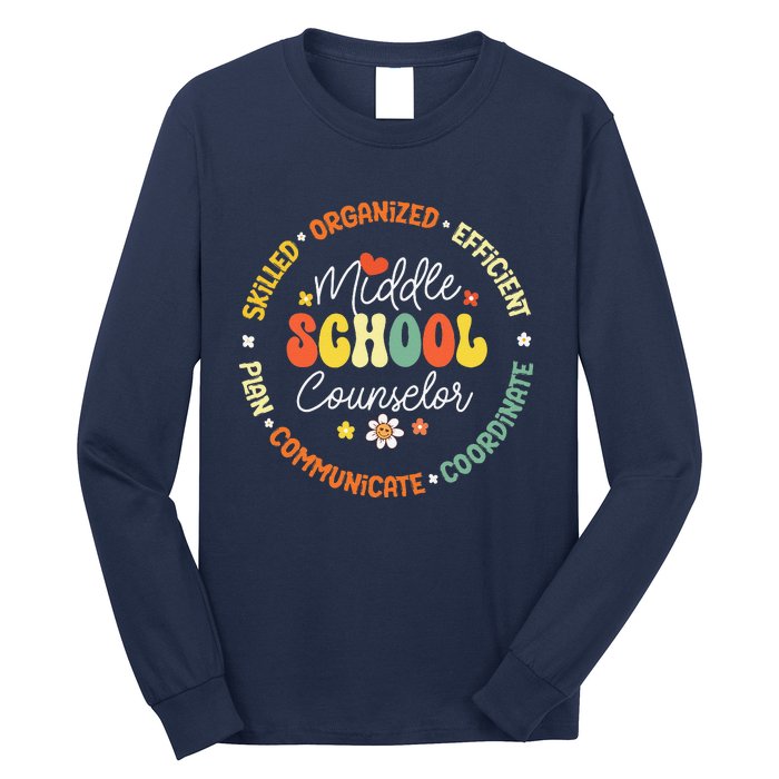 Middle School Counselor Back To School For Teacher Long Sleeve Shirt