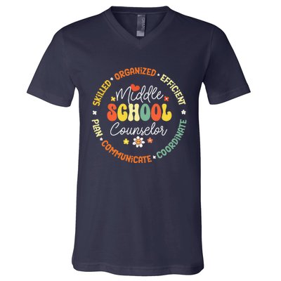 Middle School Counselor Back To School For Teacher V-Neck T-Shirt