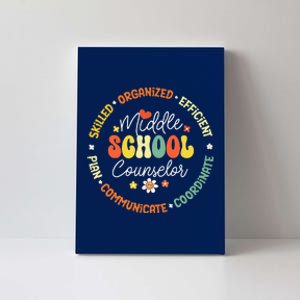 Middle School Counselor Back To School For Teacher Canvas